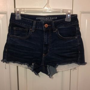 high rise jean shorts